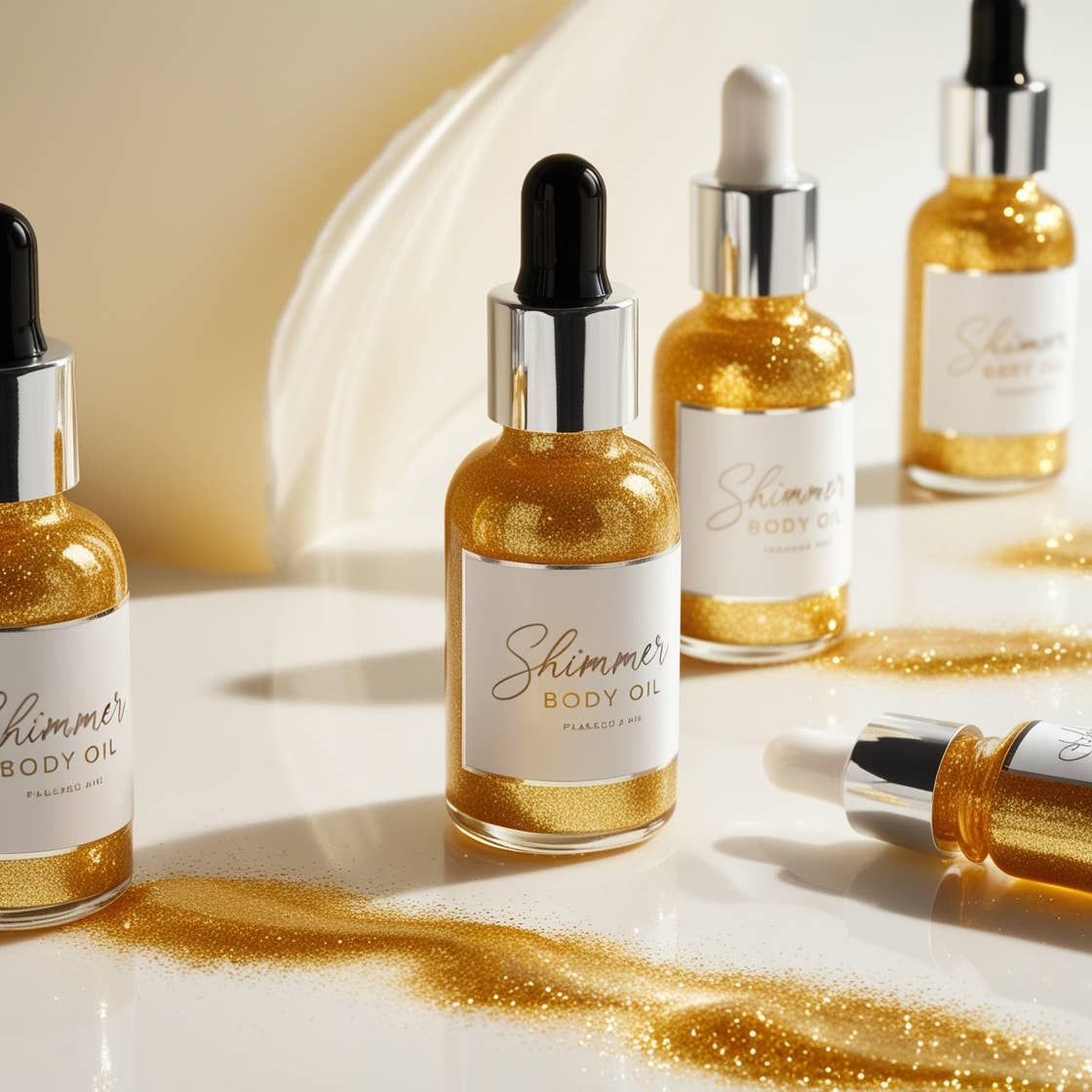 Beautique Goals – wholesale Bath/body oil – GLO Up Shimmer Body Oil5