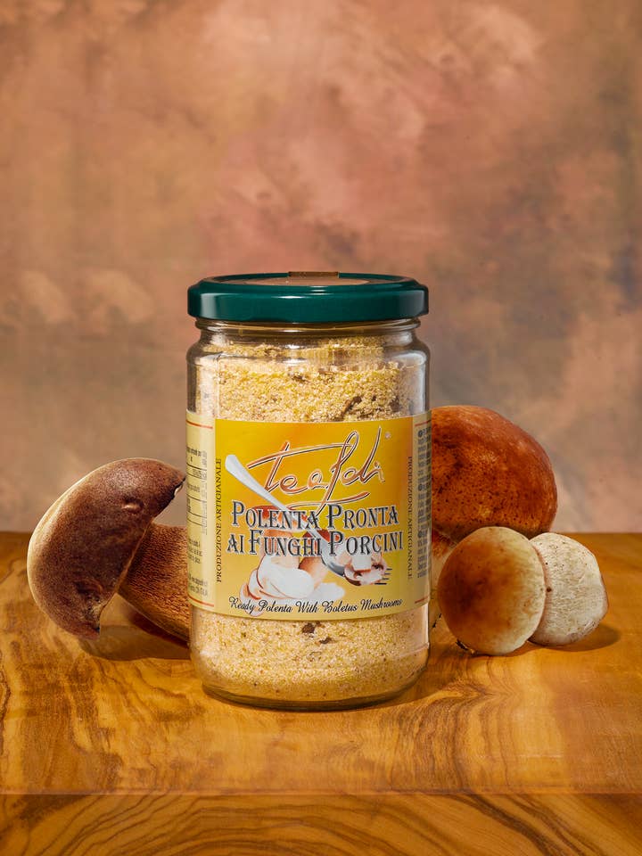 Instant Polenta with Porcini Mushroom 200g for wholesale by ANTICO PASTIFICIO TEALDI SRL (Tealdi)