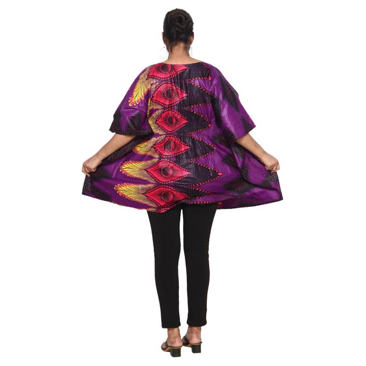 African Stars - Wholesale Kaftan - Women's - Women's Half Kaftan With Elastic Waist -- FI-P1447