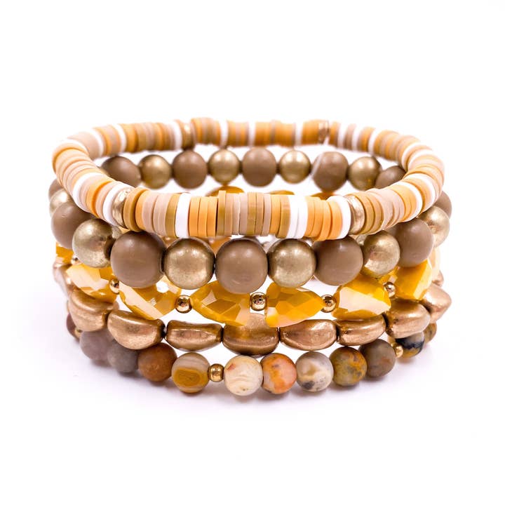 Temple Set - Mustard for wholesale by MM Designs