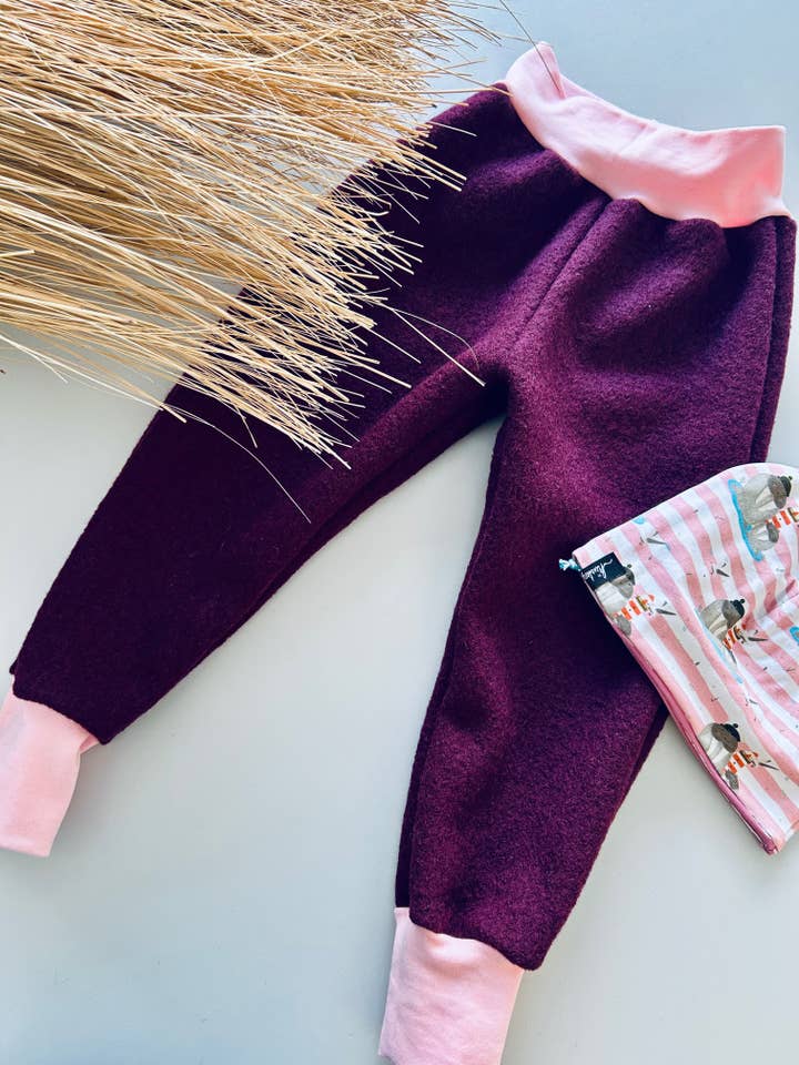 Küstenfieber® - Wholesale Pants - Kids - Growing wool walk pants for baby & child, camel beige10