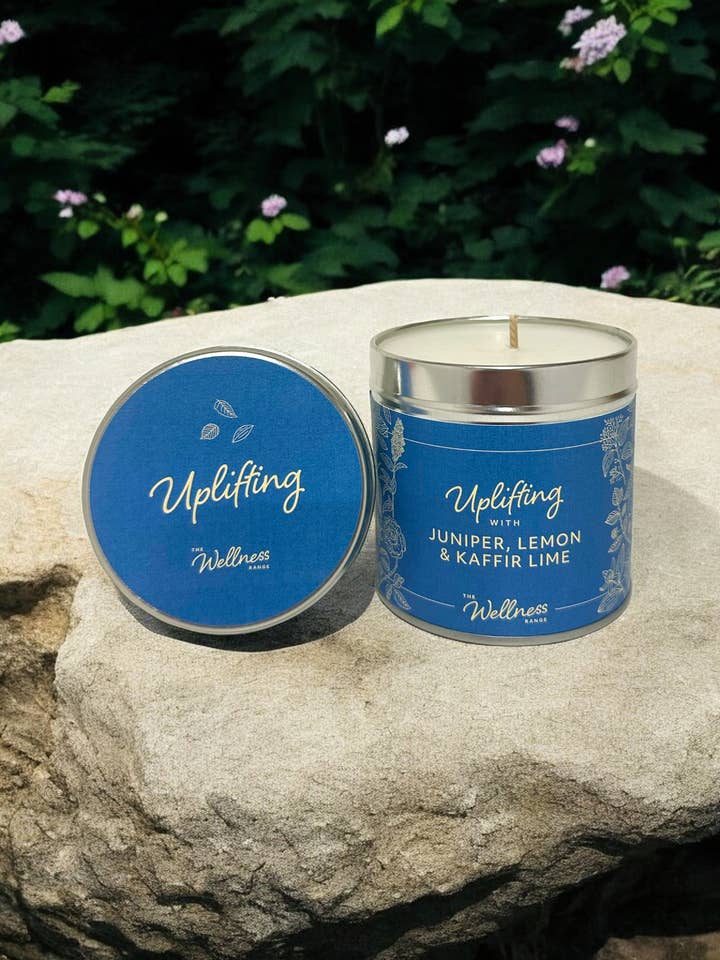 Vela de bienestar de enebro, limón y lima kaffir para venta al por mayor de Potters Crouch Candles