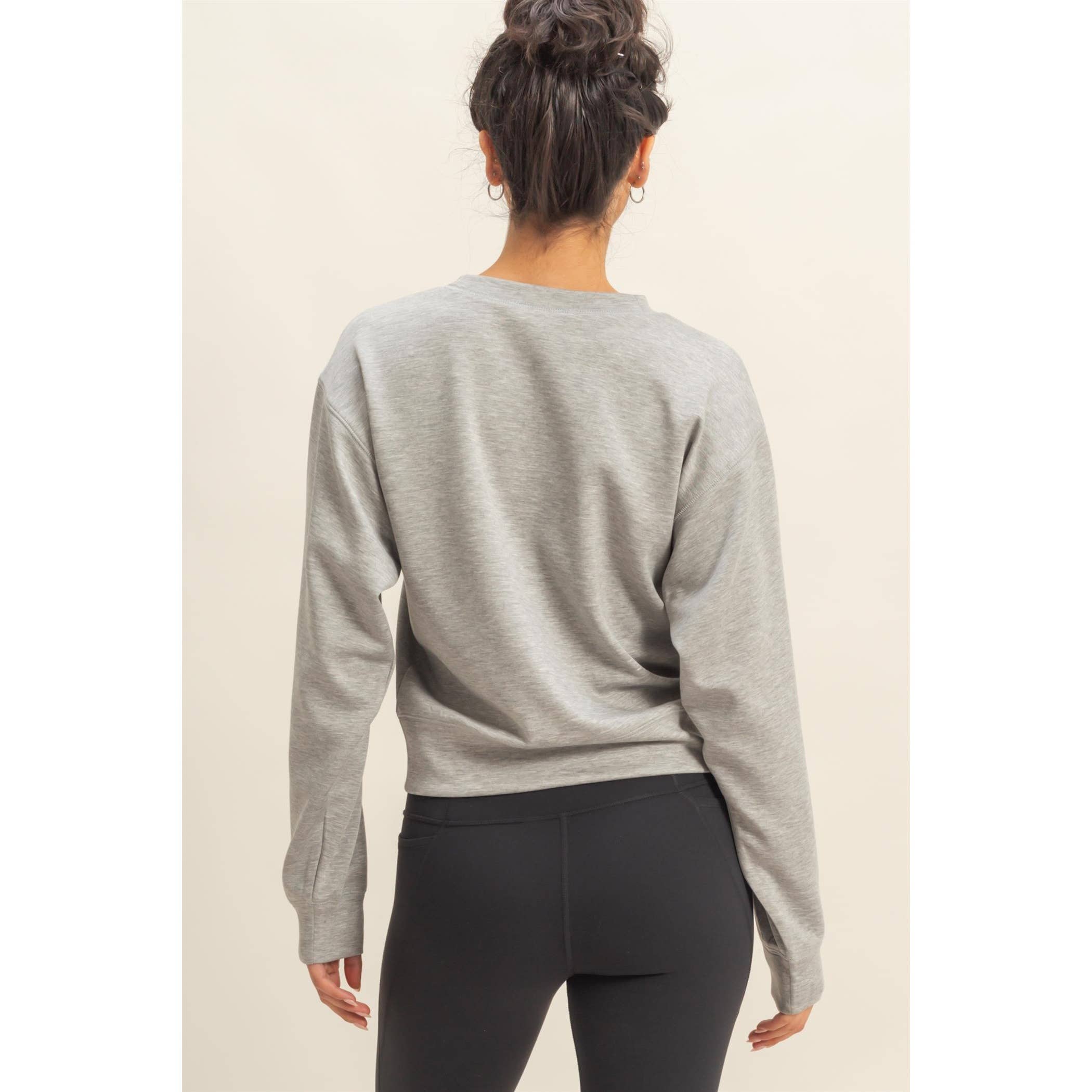 Double Zero – wholesale Sweatshirt - Dam – Dubbelstickad sweatshirt med rund hals22