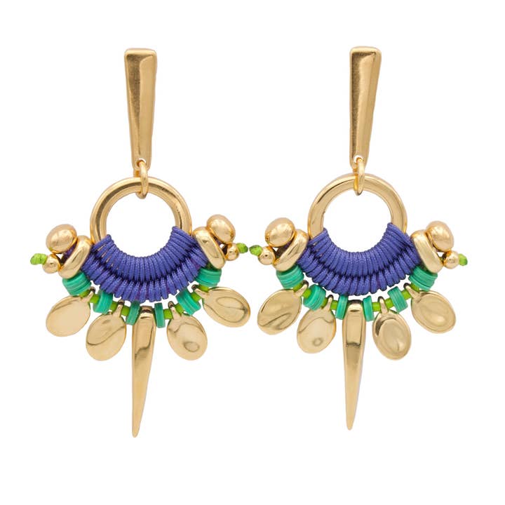 ARIGUANÍ Mexican style colorful earrings for wholesale by Araracuara