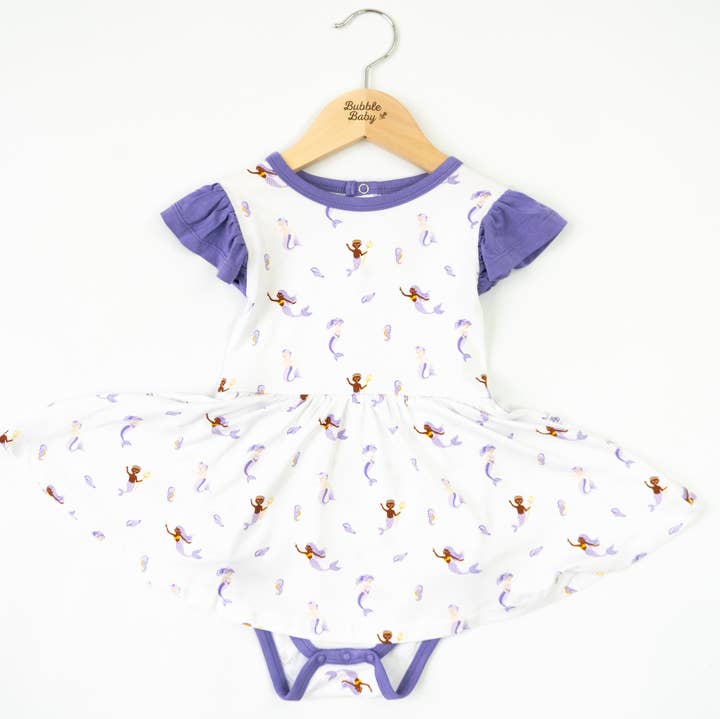 Bubble Baby - Wholesale Dress - Baby - Mermaid | Flutter Bodysuit Dress0