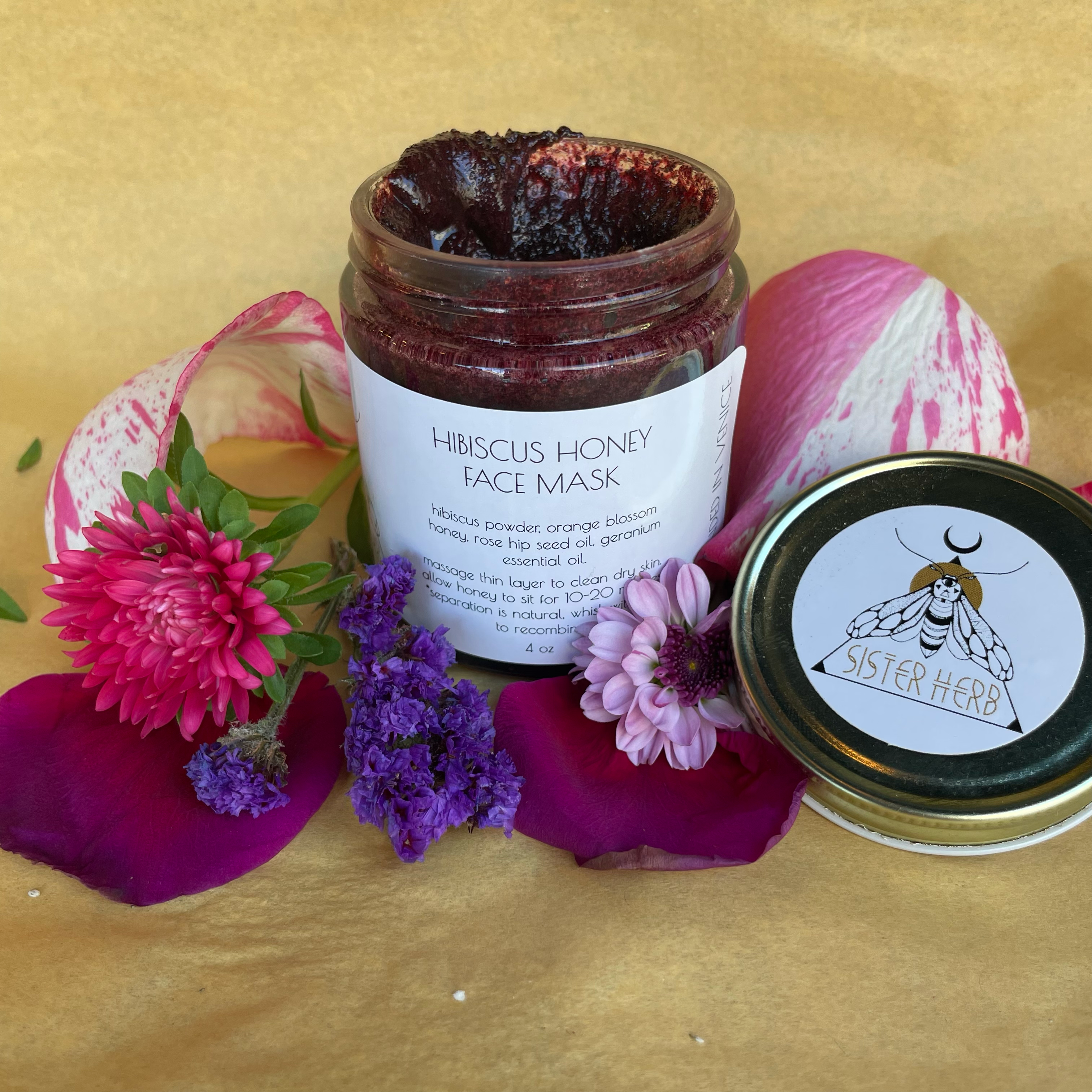 Sister Herb – Großhandel Gesichtsmaske – Hibiskus-Honig-Gesichtsmaske1