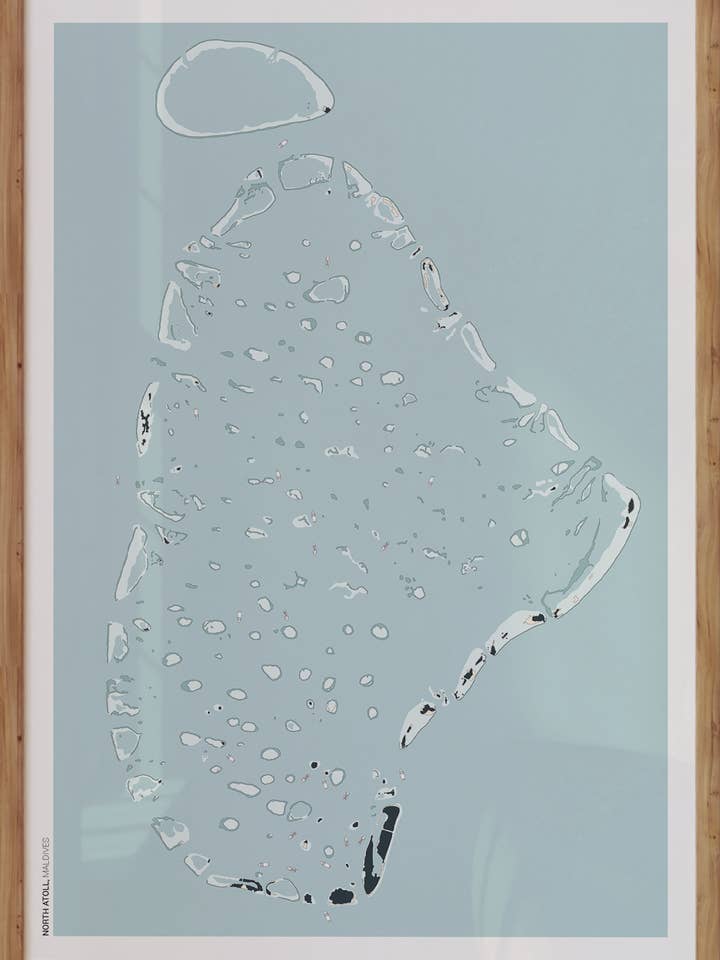 North Atoll, Maldives for wholesale by Someplace When Maps