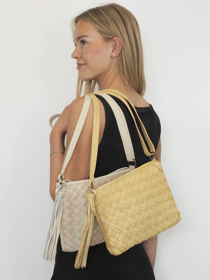 Diane Crossbody | Butter for wholesale by Cadelle Leather