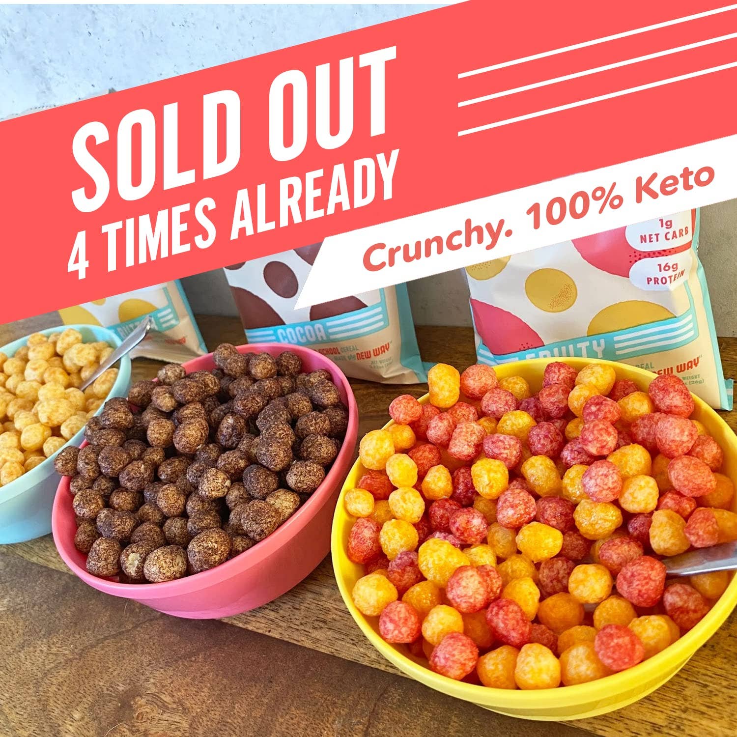 Better Than Good Foods - Wholesale Breakfast Cereal - Schoolyard Snacks Keto Fruity Cereal 6oz (170g)3