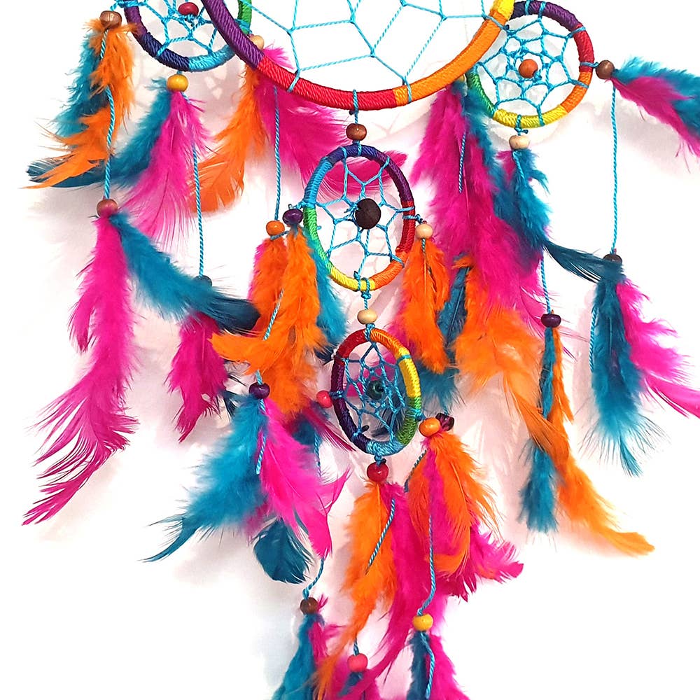 VIE – wholesale Dreamcatcher – Dream Catcher, 11cm Ring with 4 Smaller Rings13