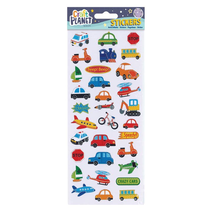 Craft Planet Fun Stickers, Beep Beep, Stickers Collection for wholesale by West Design Products UK