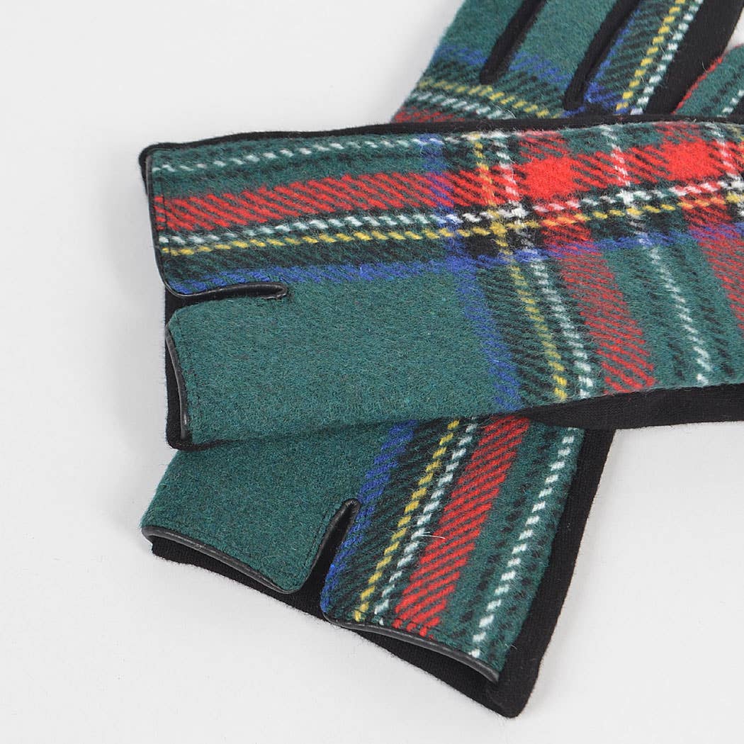 3AM BY H&D ACCESSORIES – Engroshandel Handsker - Dame – Plaid Mønster Handsker4