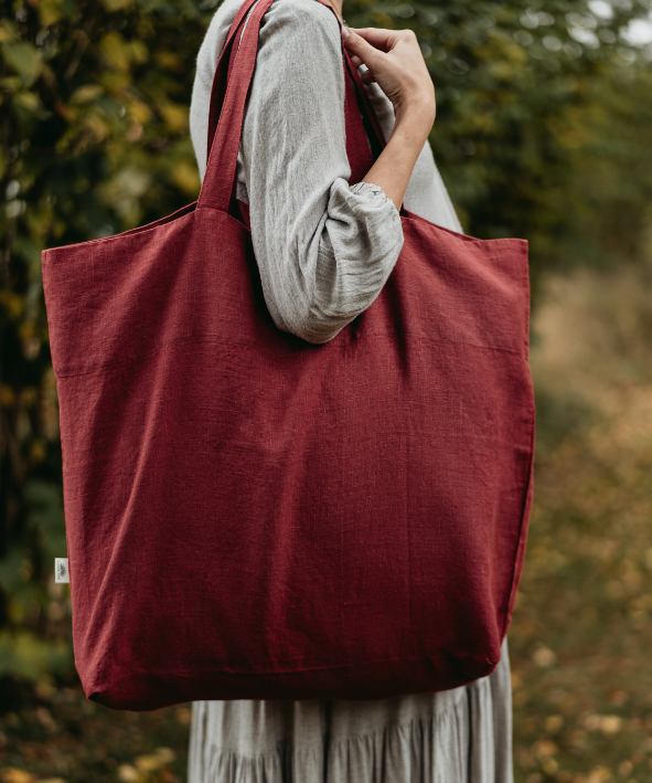 OMOM - Wholesale Tote Bag - Women's - OMOM Large Linen Tote Bag2