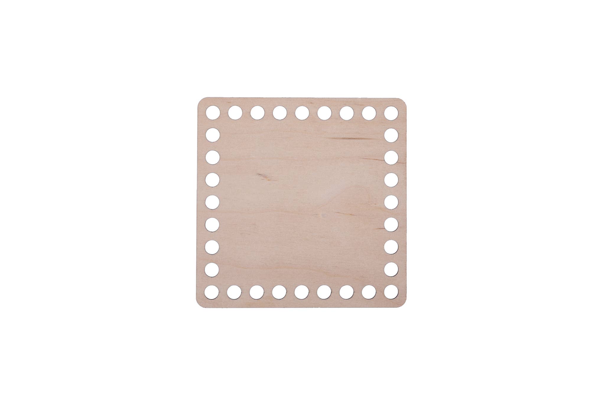 YourHobbyTools - Wholesale Knitting/Crochet Supplies - SQUARE wooden crochet basket bases with 8mm holes.1