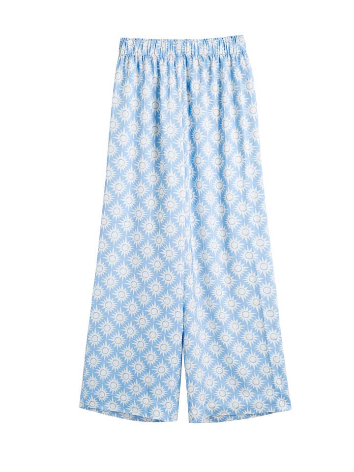 Chinti & Parker - Wholesale Pants - Women's - Sky-Blue Laura Whitmore Paradise Trousers