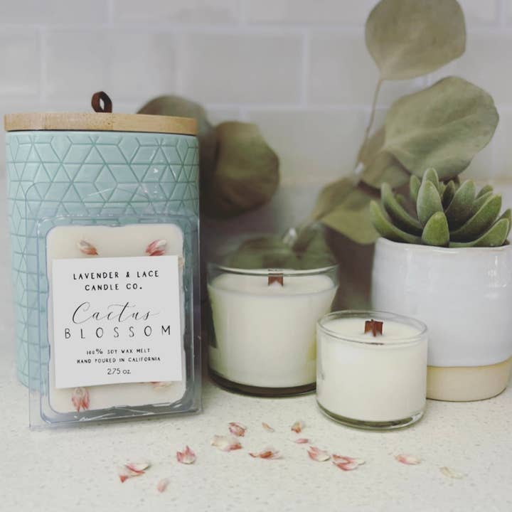 Kaktus Blossom vax smälter för wholesale av Lavender & Lace Candle Co