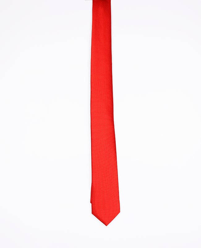 Unipap's - Wholesale Necktie - Men's - Red Tie No. 2 Men's Polyester "Martin"2