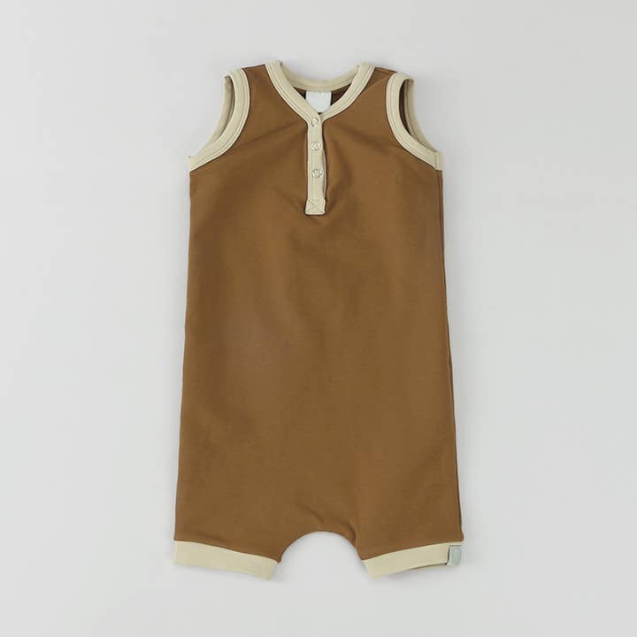 Combishort d'été Henley Carmel French Terry pour la vente par Pearl & Fawn