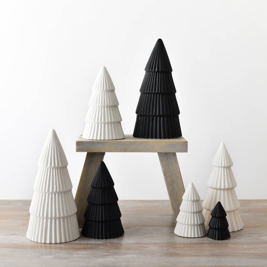 Gainsborough Giftware x Portland Living - Wholesale Christmas Decoration - Matte White Tree Ornament, 17cm2