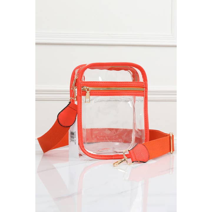 Hana - Wholesale Crossbody Bag - Women's - Clear PU Cross Body Mini Bag8