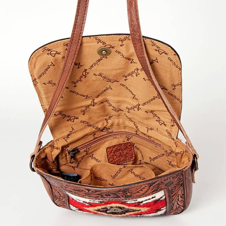 LS Western - Vente Sac à bandoulière – femme - Sac bandoulière en cuir véritable western pour femme LC-ADBG8247