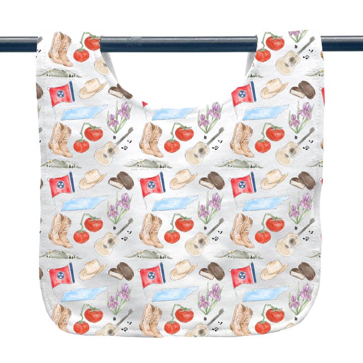 Tennessee Icons Baby Bib for wholesale by Home Malone