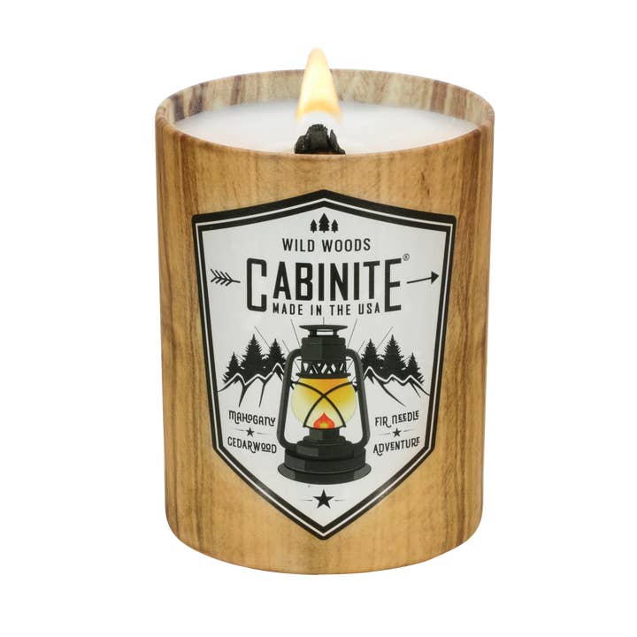 Log Cabin Collection - Wild Woods 11oz + 55hr burn for wholesale by Cabinite