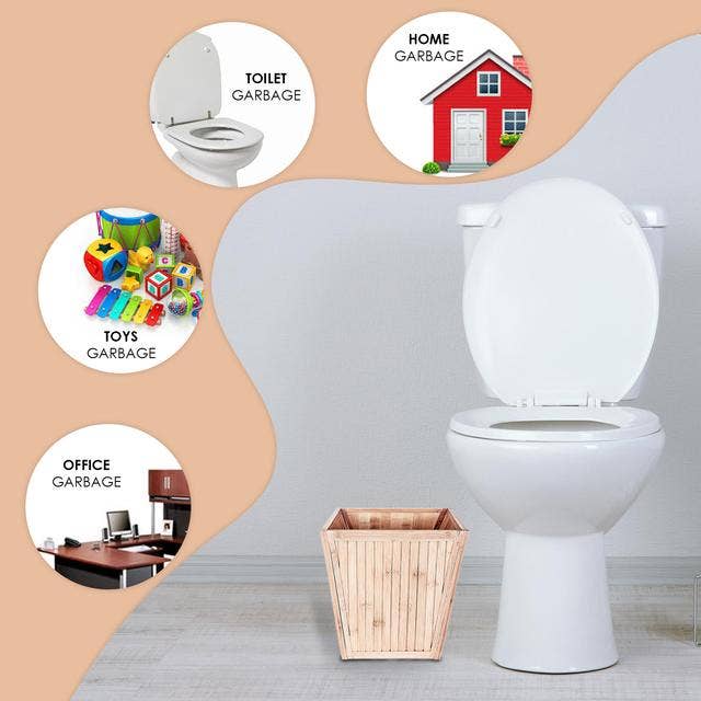 ToiletTree Products – Großhandel Badezimmer-Mülleimer – Nachhaltiger umweltfreundlicher Mülleimer aus natürlichem Bambus