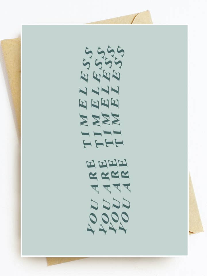 « Vous êtes intemporel » pour la vente par theresanucciaroneart