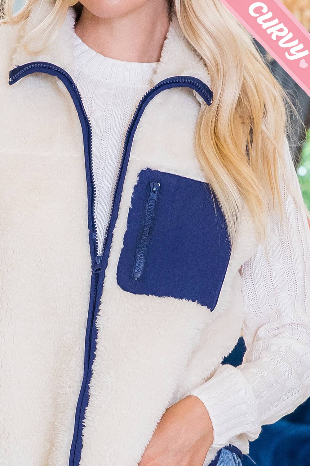 Sweet Lovely by Jen - Wholesale Outerwear Vest - Women's - SW459PL SHERPA VEST10