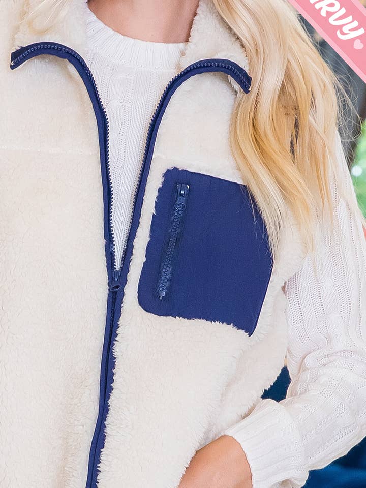 Sweet Lovely by Jen - Wholesale Outerwear Vest - Women's - SW459PL SHERPA VEST10