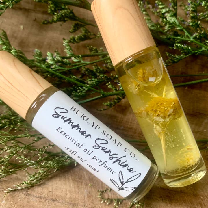 Burlap Soap Co - Wholesale Roll-On Fragrance - Summer Sunshine- Pure essential oil roll on perfume