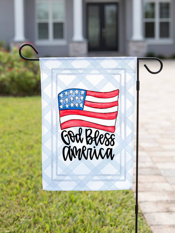 Bandera de Jardín Patriótica - Dios Bendiga para venta al por mayor de The Navy Knot