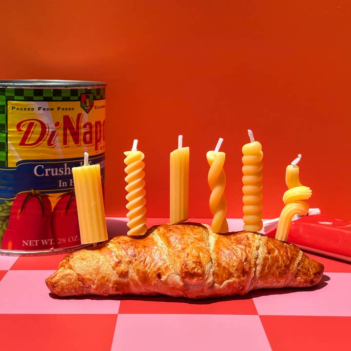 Fred & Friends - Wholesale Cake Candle - PASTA PARTY Noodle Candles - Set of 67