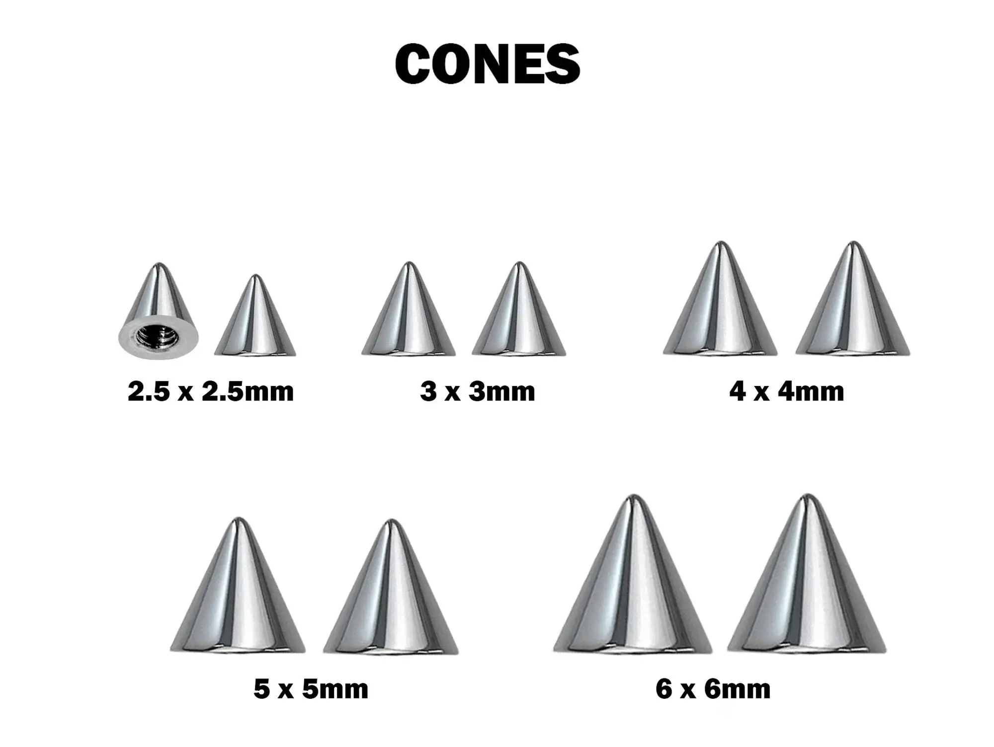 Bodytrend - Wholesale Lip Ring - Vertical Labret Rook Earrings with Chain-Surgical Steel 316L9