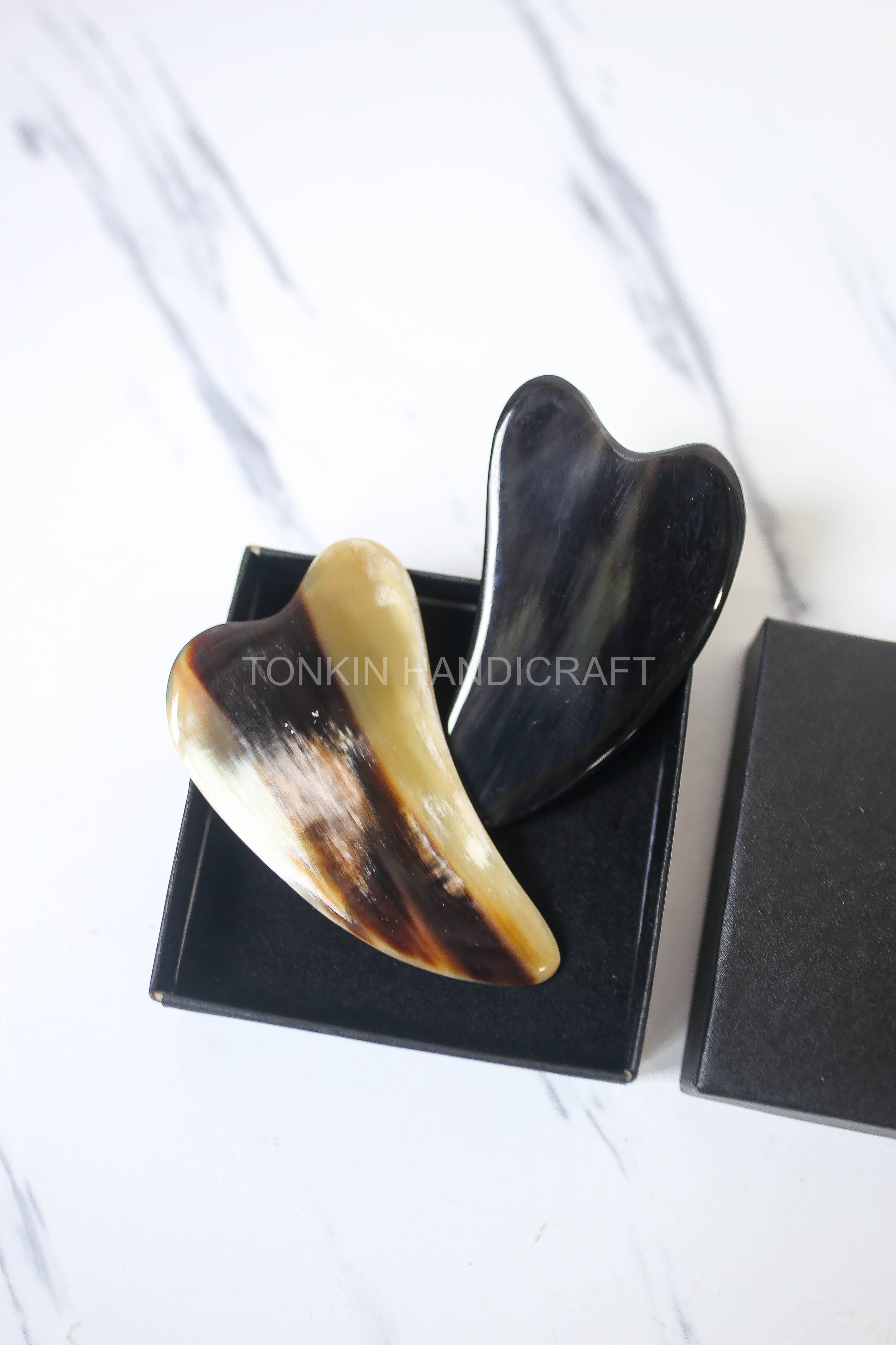 Tonkin Handicraft – Engroshandel Gua Sha – Horn Gua Sha – 100% naturligt horn massageværktøj7