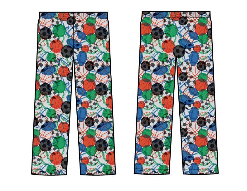 Macaron + Me - Wholesale Lounge Sweatpants/Joggers - Kids - Plush Pants-Play Ball2