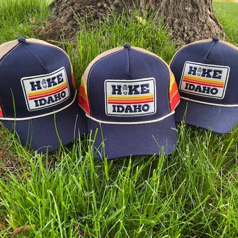 Hike Idaho Retro Trucker Hat for wholesale by Salty Bear