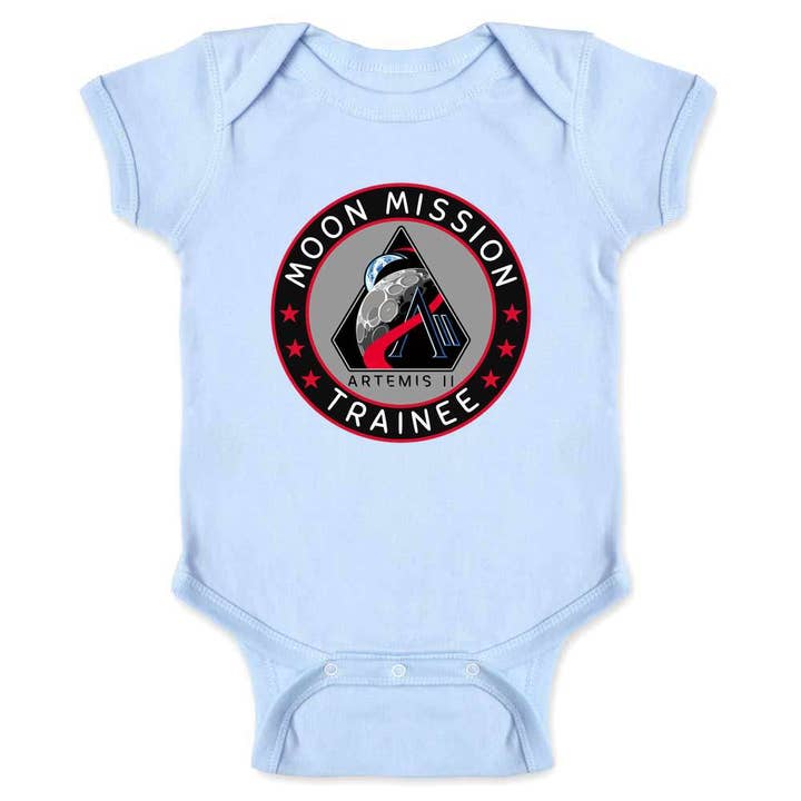 NASA Artemis II Program Moon Mission Trainee Baby Bodysuit for wholesale by Pop Threads