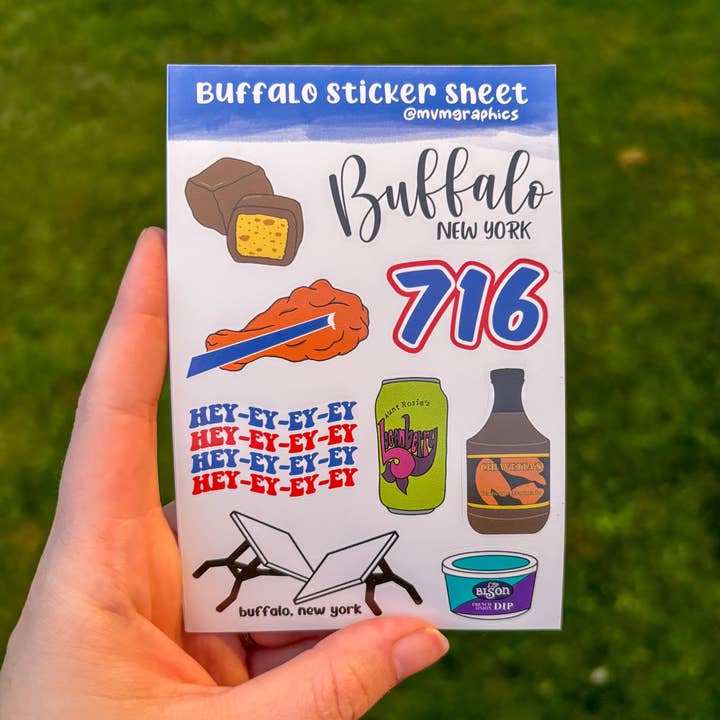 Buffalo Sticker Pack for wholesale by MVM Graphics
