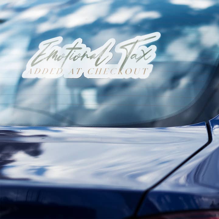 Følelsesmæssig skat tilføjet ved kassen - klistermærke for engroshandel hos Black Luxury Loft