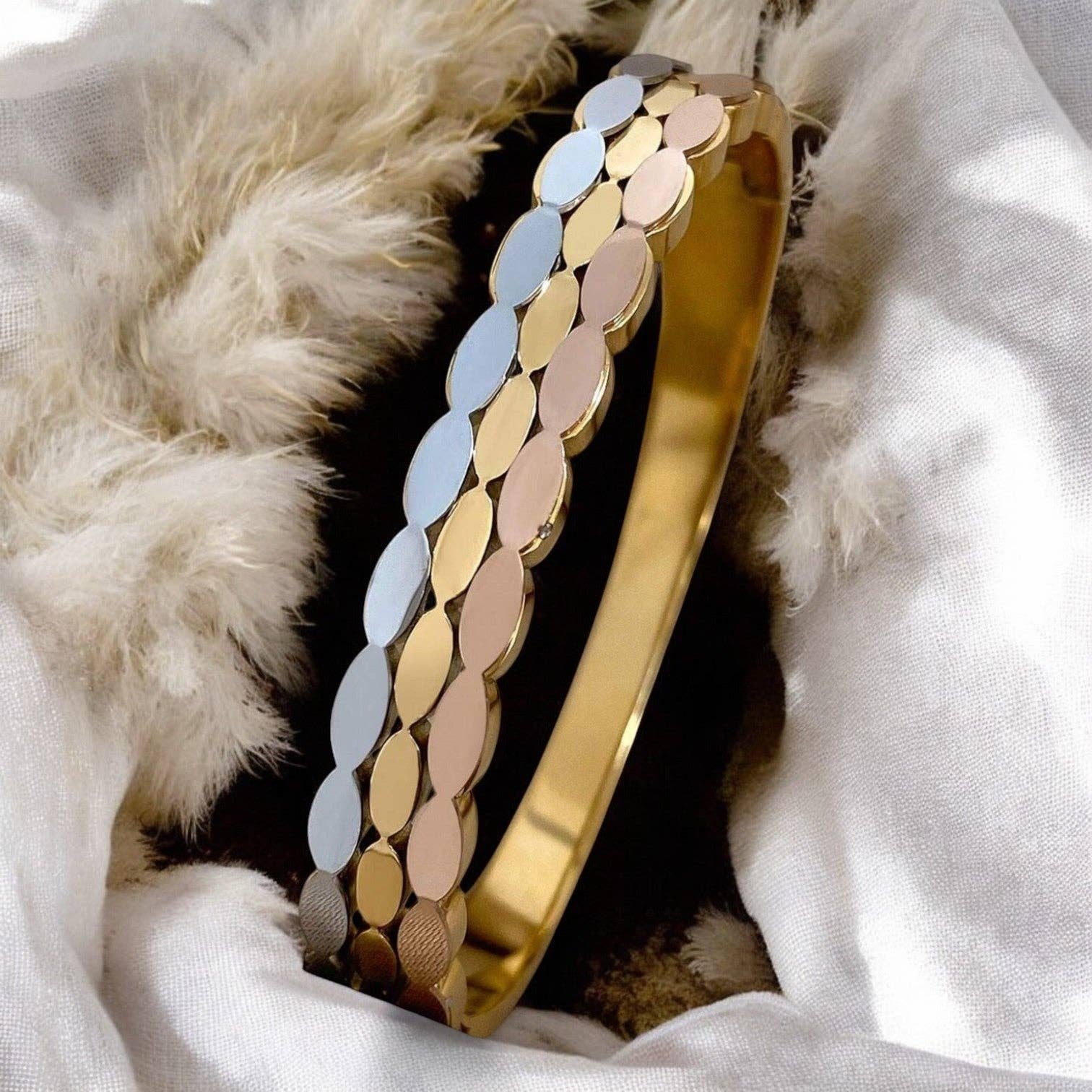 TOURMALYN - Wholesale Bangle Bracelet - "LOUCAS" stainless steel bracelet5