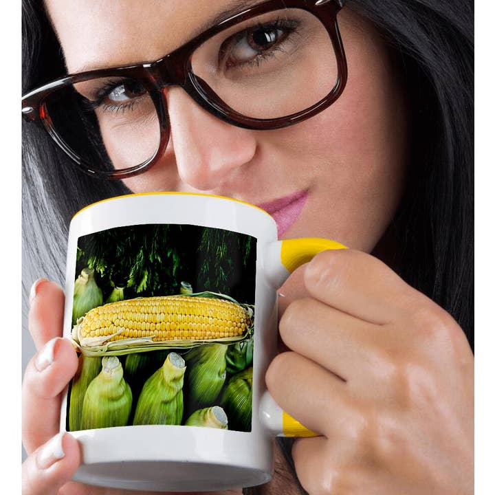3dRose - Wholesale Coffee Mug - 3dRose, Corn cobs and green vegetables, Mug1