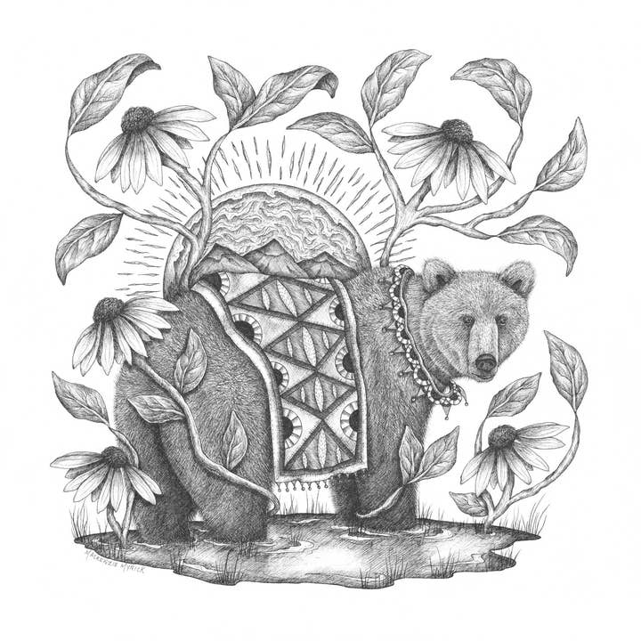 O Urso da Colheita | Impressão por atacado de Mackenzie Myrick Studio