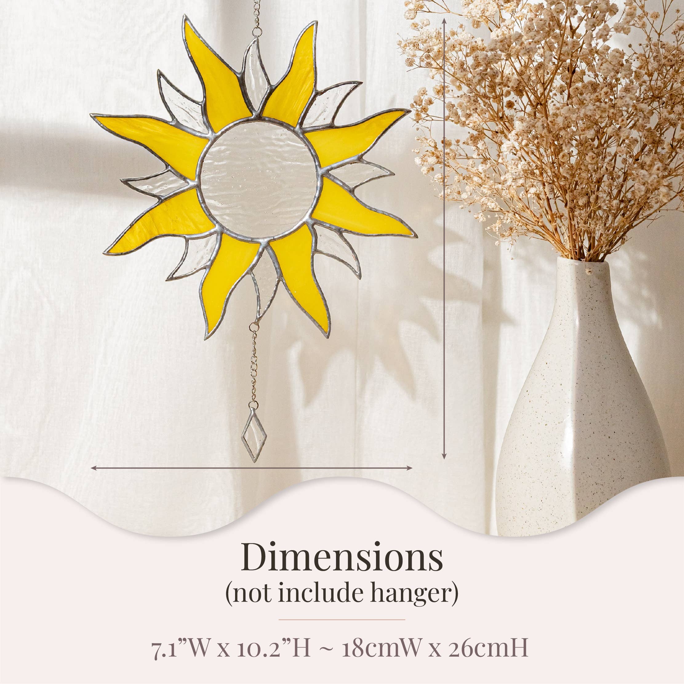 MondoBellissimo – wholesale Suncatcher – Stained Glass Sun F182