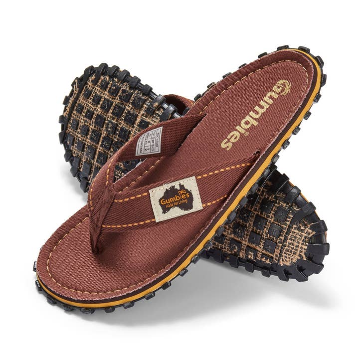 Islander Flip-Flops - Men's - Classic Brown for wholesale by Gumbies