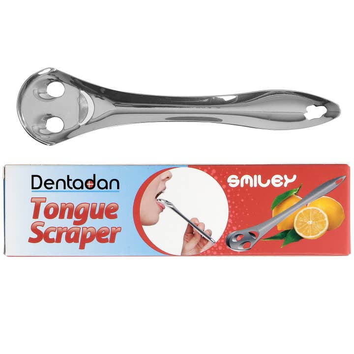 Dentadan SMILEY Tongschraper – Roestvrij Staal voor wholesale door Dentadan
