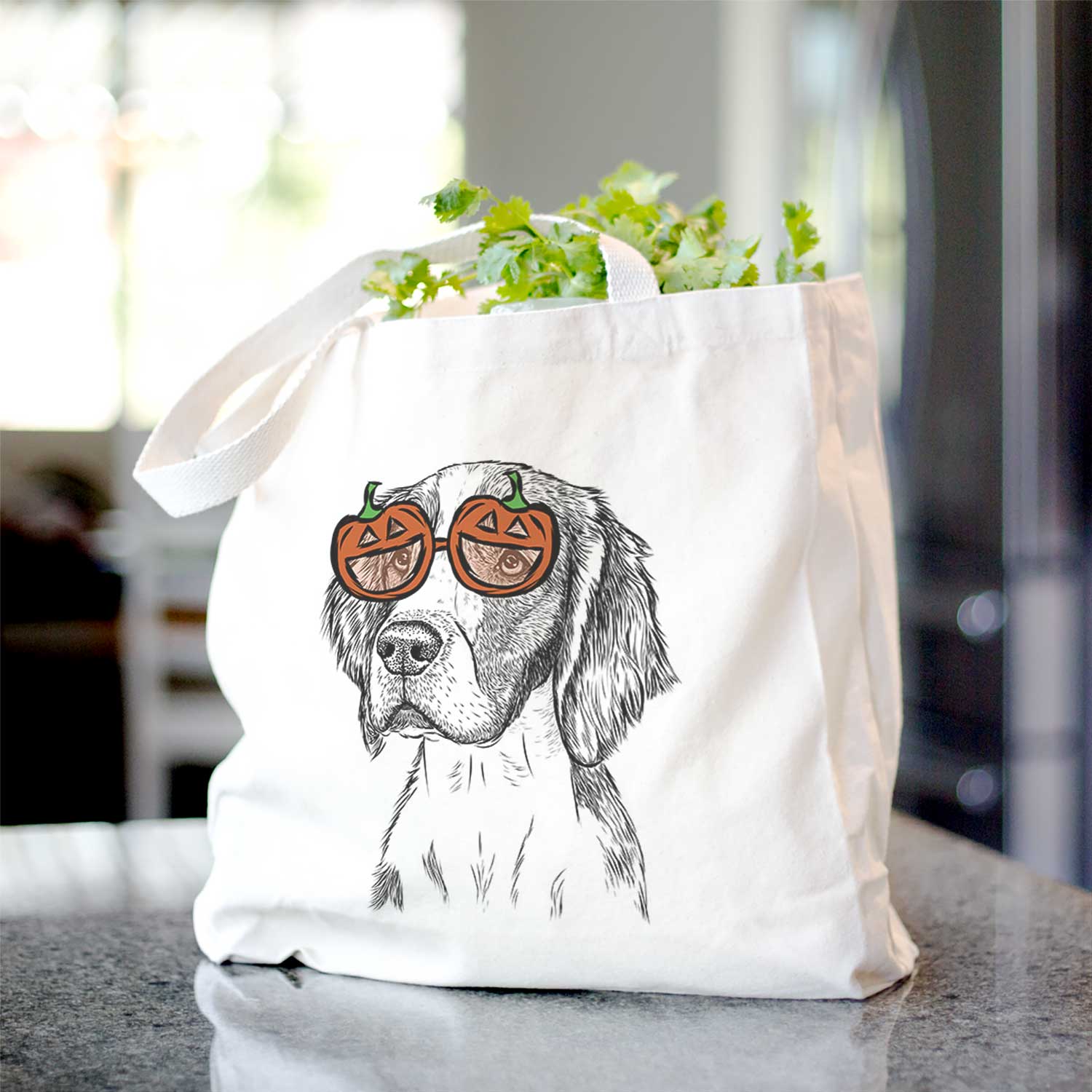 Beige Roxy the Welsh Springer Spaniel - Tote Bag for wholesale on Faire17