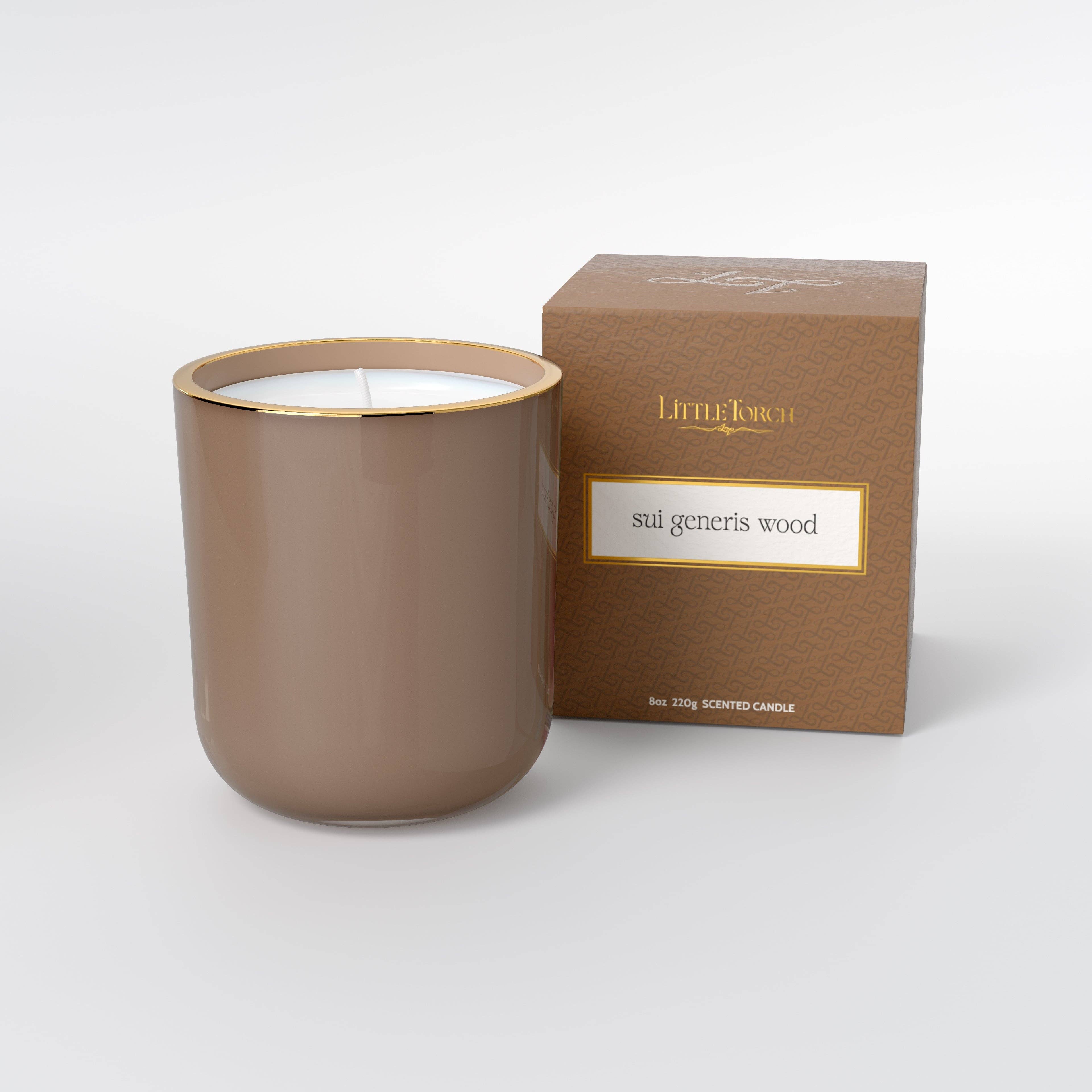 Little Torch - Wholesale Jar/Filled Candle - sui generis wood candle (cedarwood, agarwood, and tonka)4