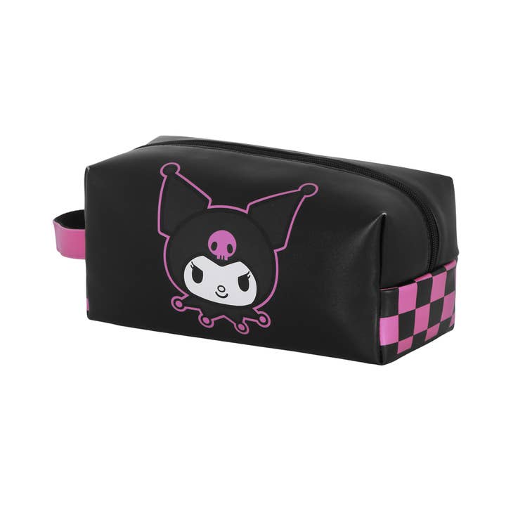 Sanrio Kuromi Chess-PLUS Brick Travel Toiletry Bag for wholesale by KARACTERMANIA